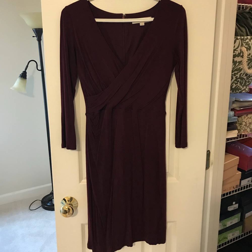 Loft knee-length faux wrap dress - Picture 1 of 2